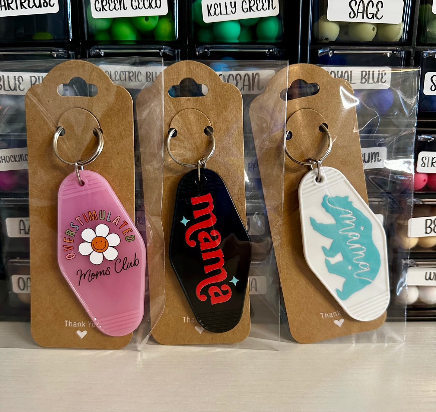 MOTEL KEYCHAINS