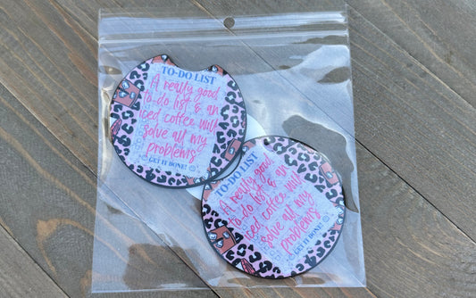 TO-DO LIST CAR COASTERS