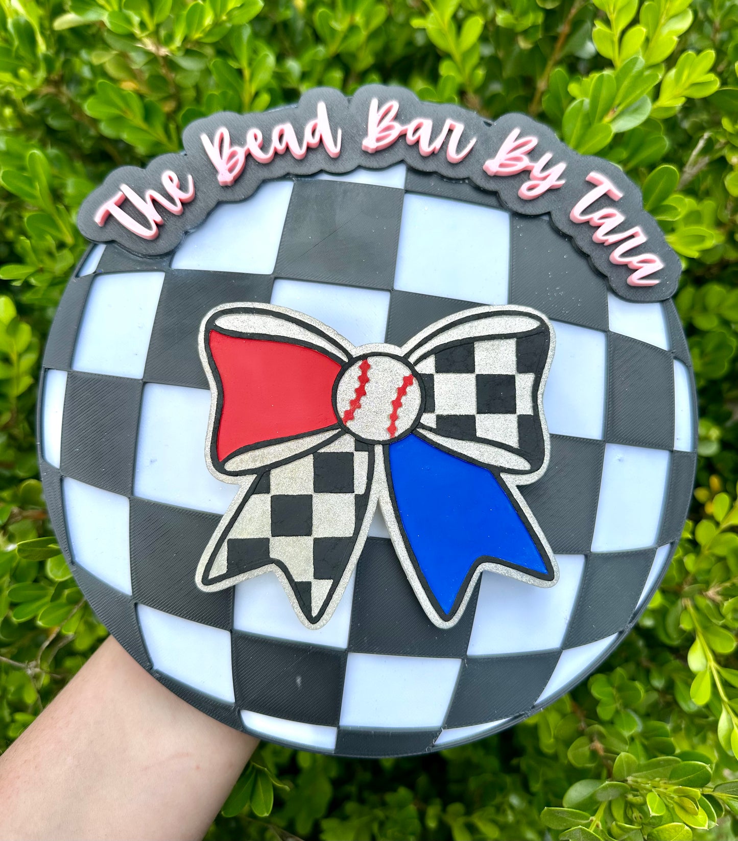 BASEBALL BOW - STAY SPARKLY