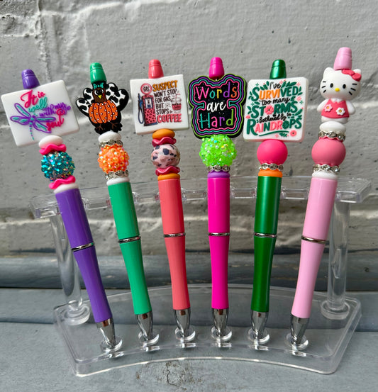 BEADED FOCAL PEN