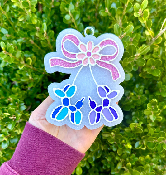 Balloon Dog + Bow Freshie- Pink Sands (DISCOUNTED)