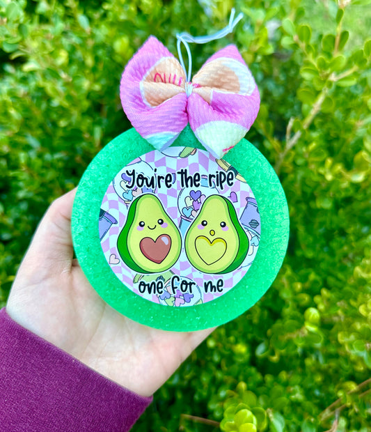 Valentine Freshie + Bow- Winter Candy Apple